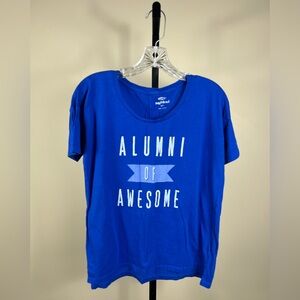 Alumni of Awesome Graphic Tee Blue Short Sleeve T-Shirt Class of 2025 Seniors bf
